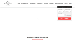 Desktop Screenshot of mountrichmondhotel.co.nz